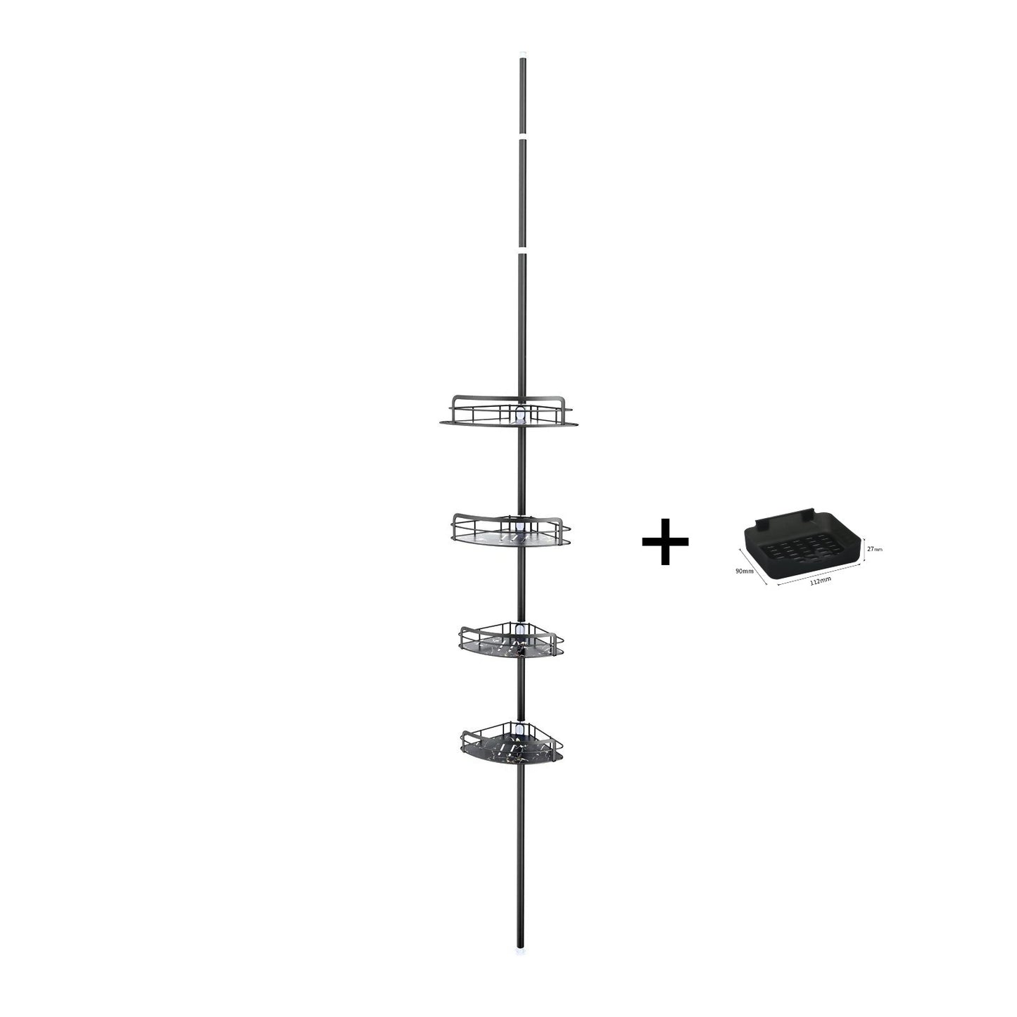 Installation-free Stable Storage Rack Punch-free Bathroom Bathroom Storage Rack