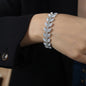 Fashionable All-match Light Luxury Titanium Steel Leaf Shape Bracelet