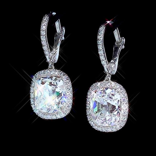 Fine Zircon-embedded Earrings Fashion Pendant For Women