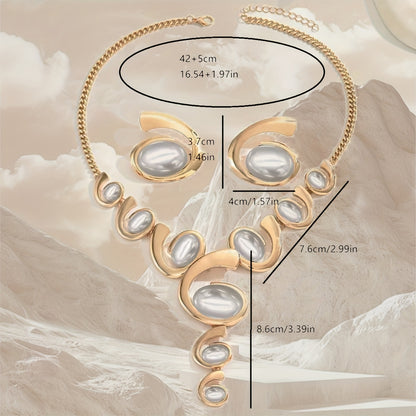 Snail Shape Exaggerated Trend Earrings Personality Design Suit