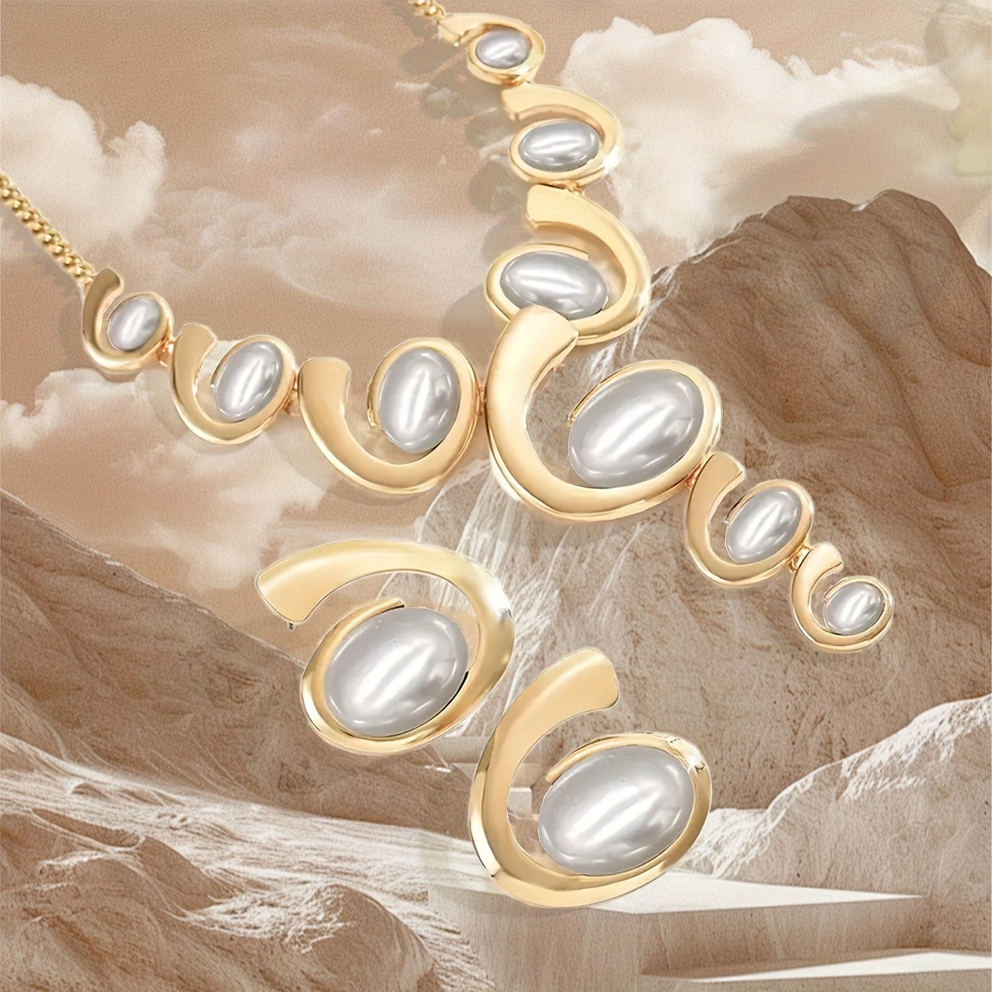 Snail Shape Exaggerated Trend Earrings Personality Design Suit