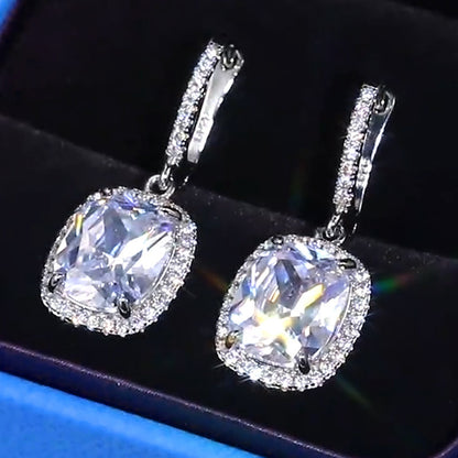 Fine Zircon-embedded Earrings Fashion Pendant For Women